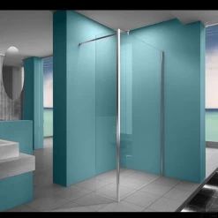 Inloopdouche Wiesbaden Met Zijwand 30cm 100x200cm 8mm NANO Coating