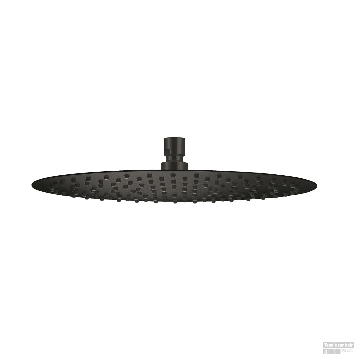 Hoofddouche Qisani Flow Ø 30 Cm Geborsteld Mat Zwart