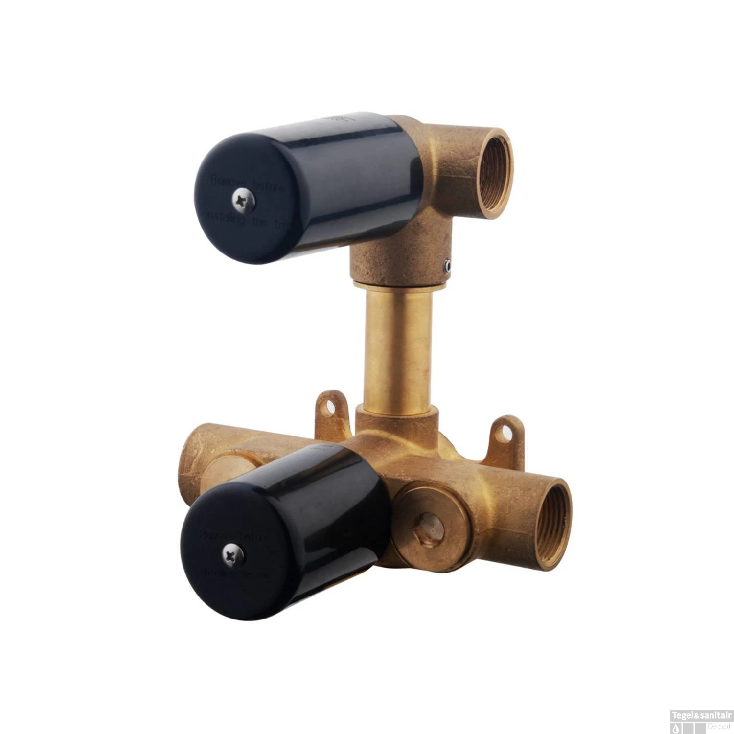 Thermostatische Inbouw Regendouche Set Wiesbaden Type 105 Plafondarm 20 Cm Vierkant Incl. Inbouwdeel - Afbeelding 2