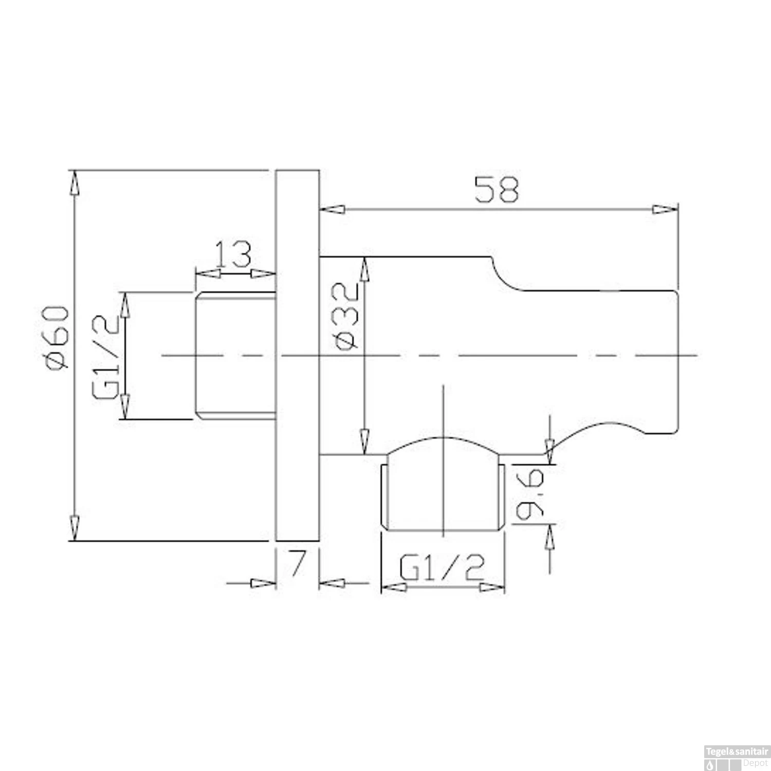 Thermostatische Inbouw Regendouche Set Wiesbaden Type 130 Wandarm Ufo 20 Cm Rond Incl. Inbouwdeel - Afbeelding 7