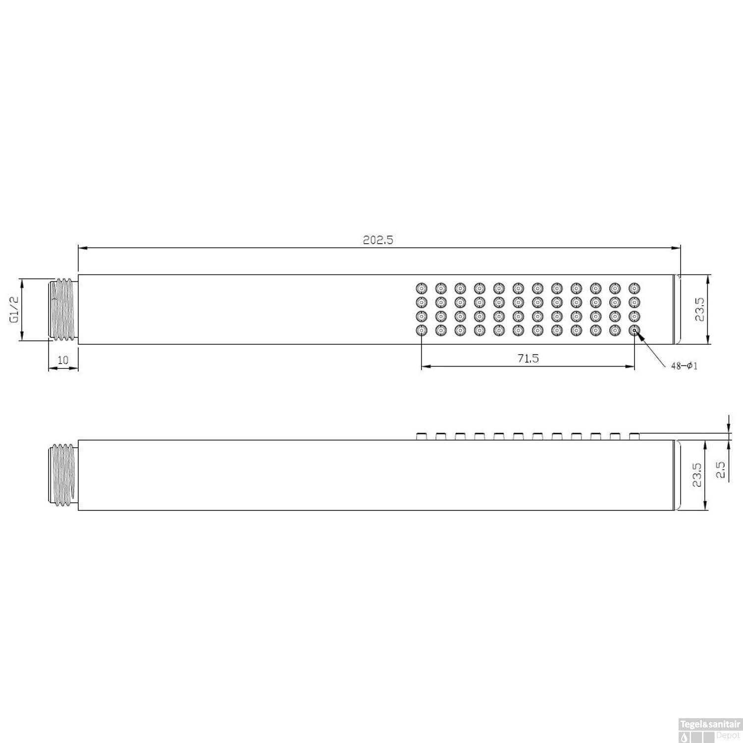 Thermostatische Inbouw Regendouche Set Wiesbaden Type 130 Wandarm Ufo 20 Cm Rond Incl. Inbouwdeel - Afbeelding 14