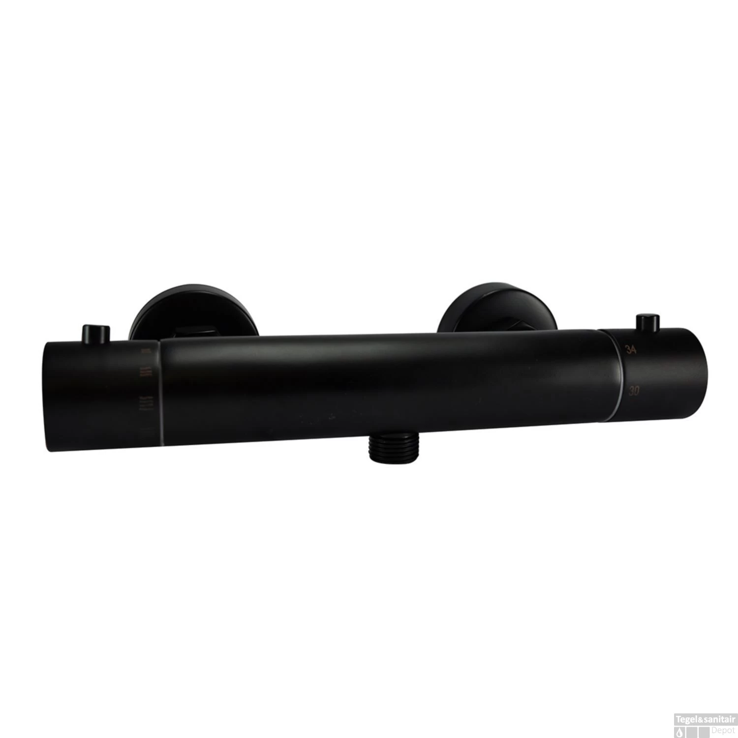 Thermostatische Douchekraan Wiesbaden Rio H.o.h. 15 Cm Mat Zwart