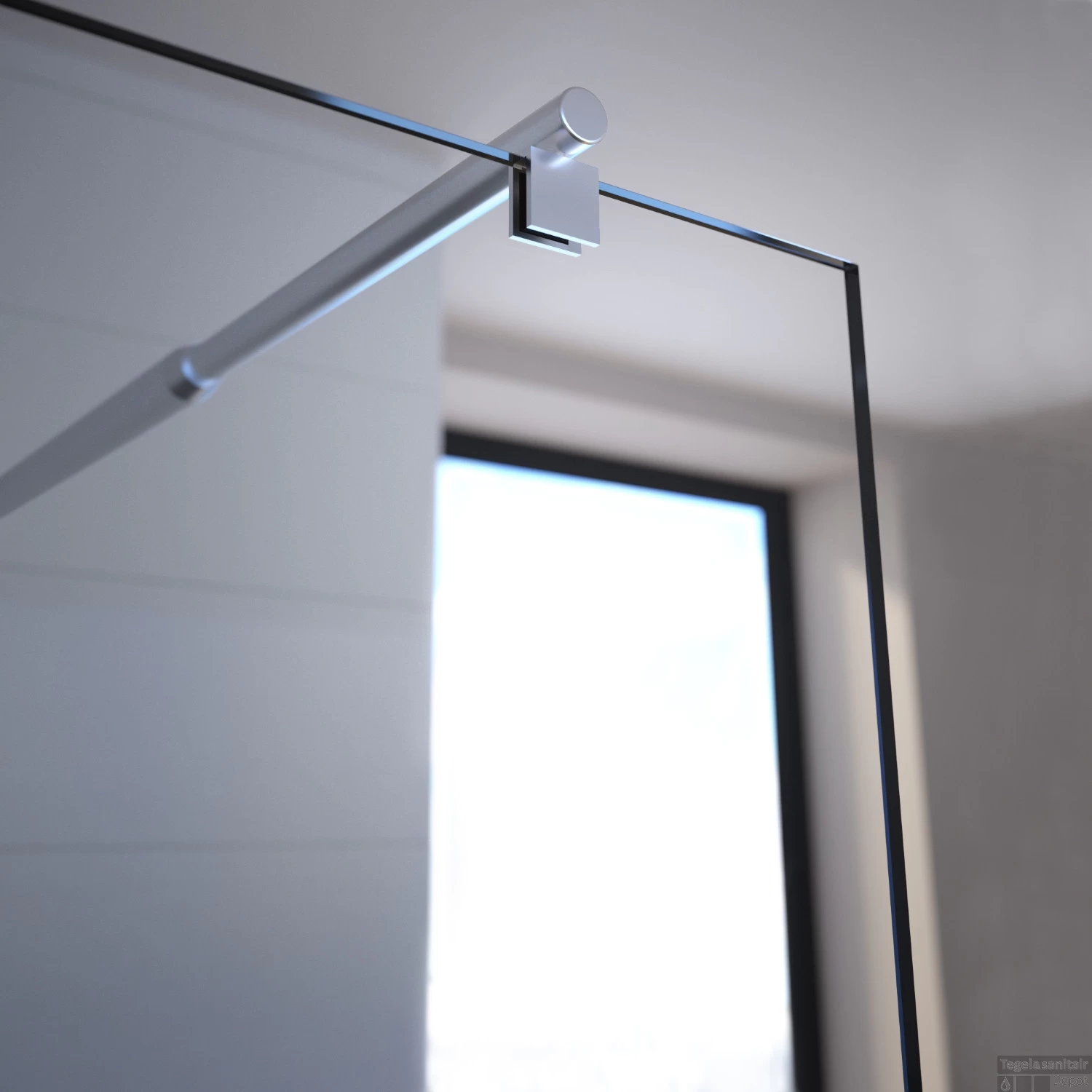 Inloopdouche Allibert Spot 80x195cm Veiligheidsglas 6mm Antikalk - Afbeelding 2