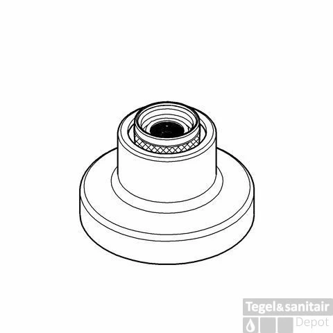 Grohe Universeel Badrandmontage Voor Handdouche Met Slang 200 Cm. Chroom - Afbeelding 2