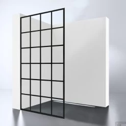 Best Design Douchewand Black Screen 10mm | Nano Coating | Inloopdouche (Alle Maten)