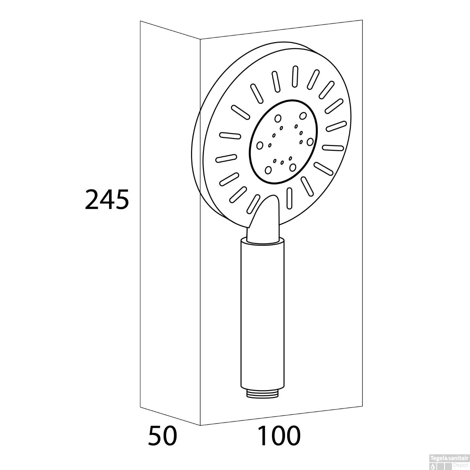Handdouche Tiger Tyne 3 Standen Mat Zwart - Afbeelding 10