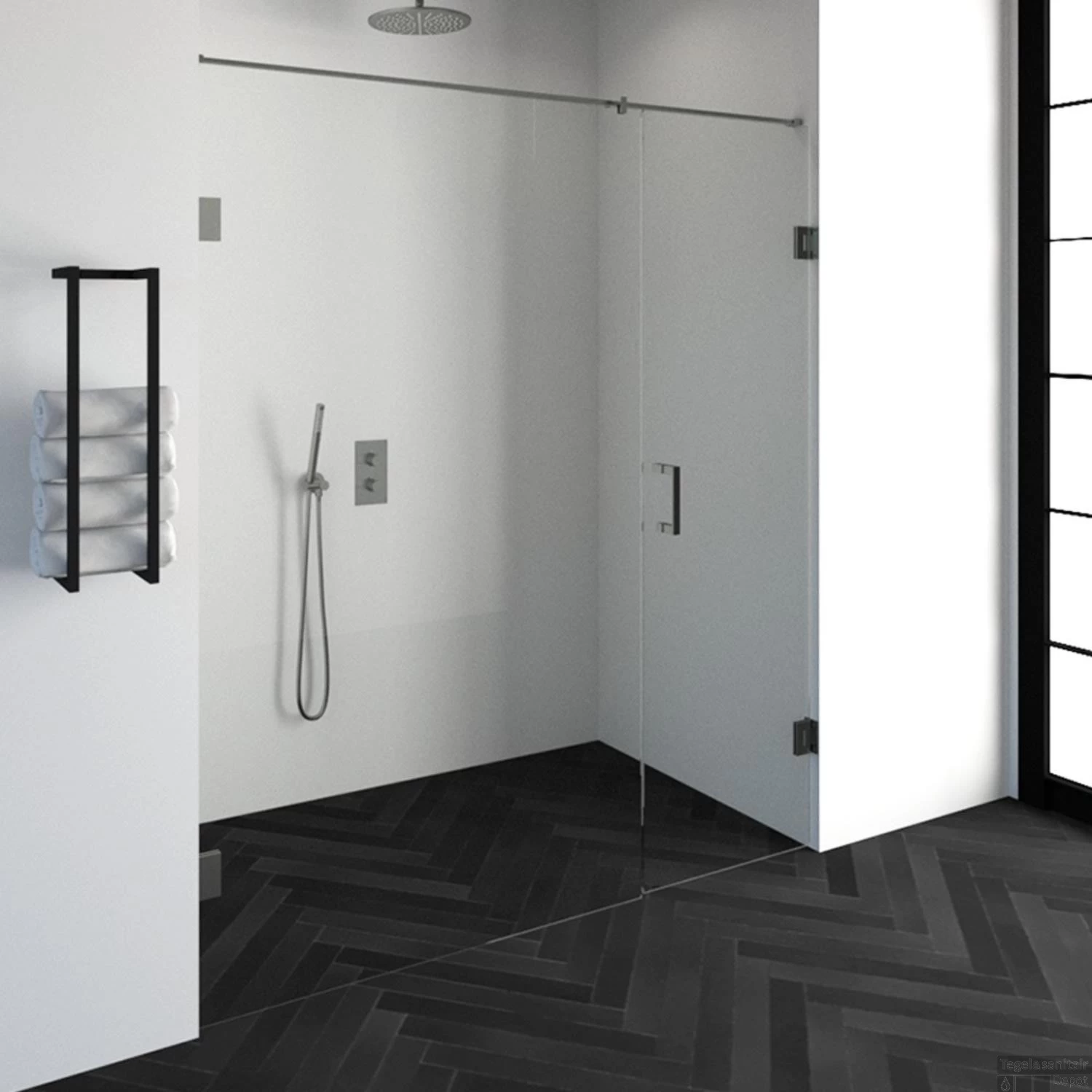 Nisdeur Compleet Just Creating Profielloos 2-Delig 180x200 Cm 120/60 RVS