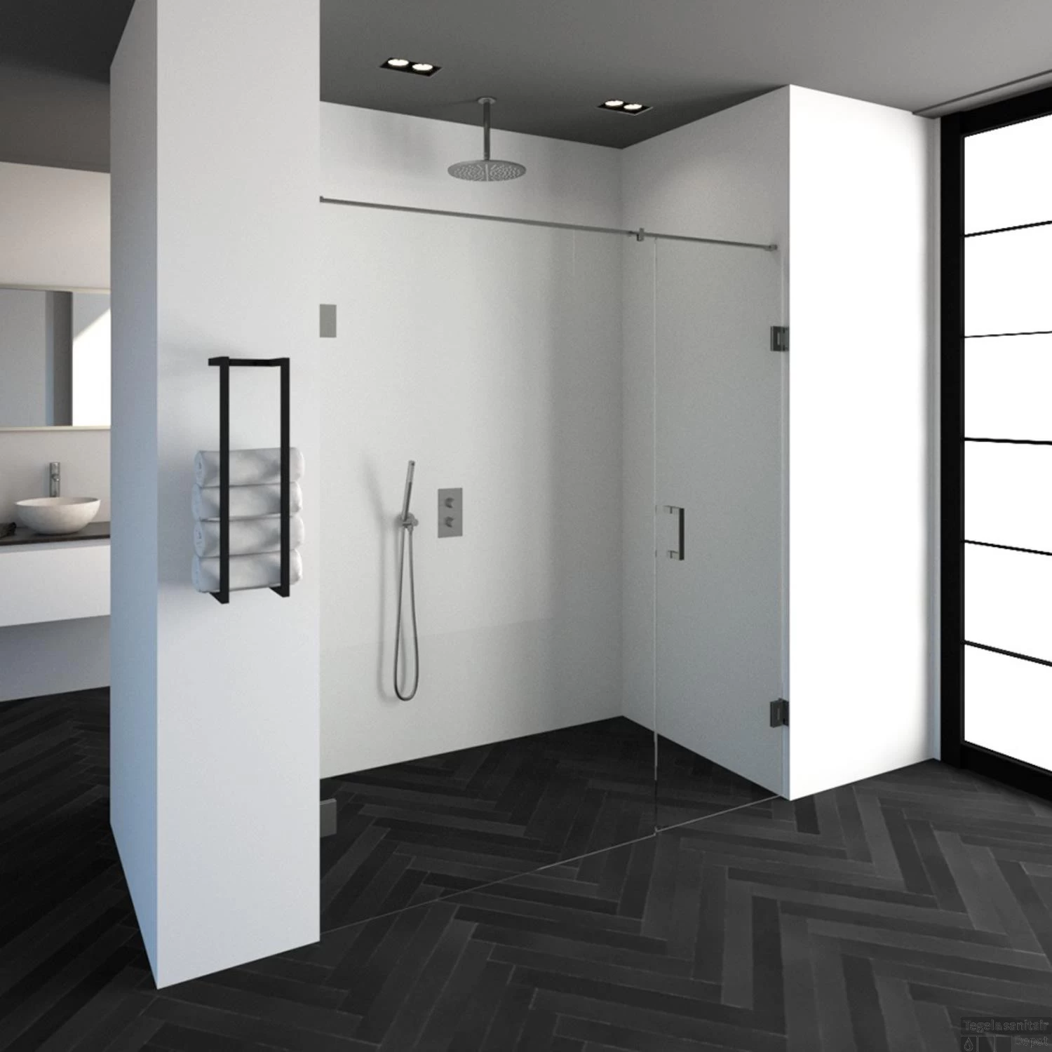 Nisdeur Compleet Just Creating Profielloos 2-Delig 180x200 Cm 120/60 RVS - Afbeelding 2