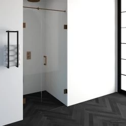 Nisdeur Compleet Just Creating Profielloos 2-Delig 100x200 Cm 40/60 Koper