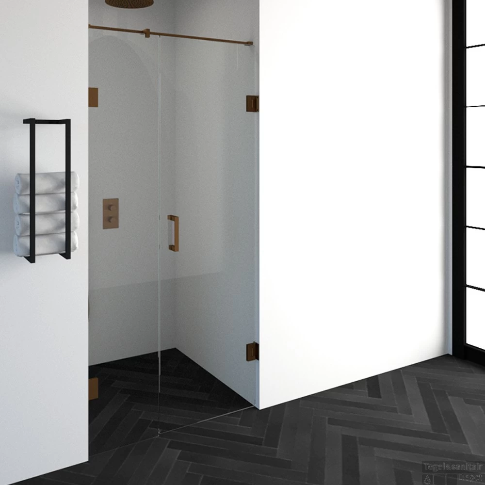 Nisdeur Compleet Just Creating Profielloos 2-Delig 100x200 Cm 40/60 Koper