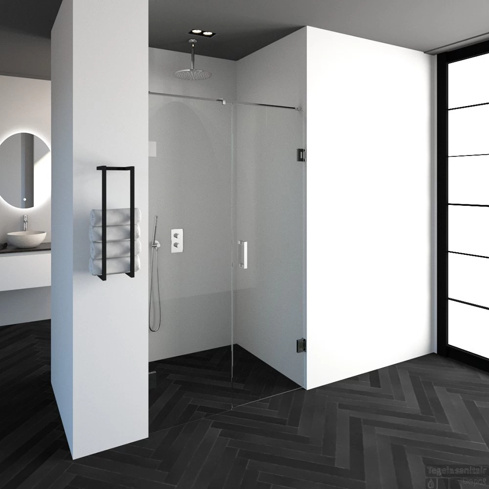 Nisdeur Compleet Just Creating Profielloos 2-Delig 120x200 Cm 60/60 Chroom