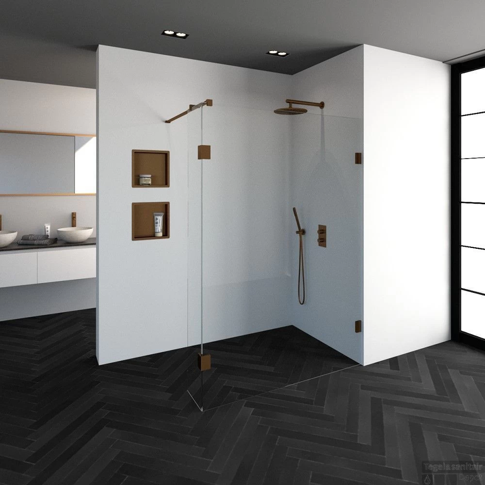 Inloopdouche Compleet Just Creating Profielloos 140/30 Cm Koper - Afbeelding 2