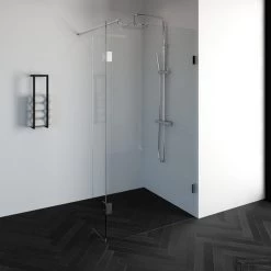 Inloopdouche Compleet Just Creating Profielloos 110/30 Cm Draaibaar Chroom