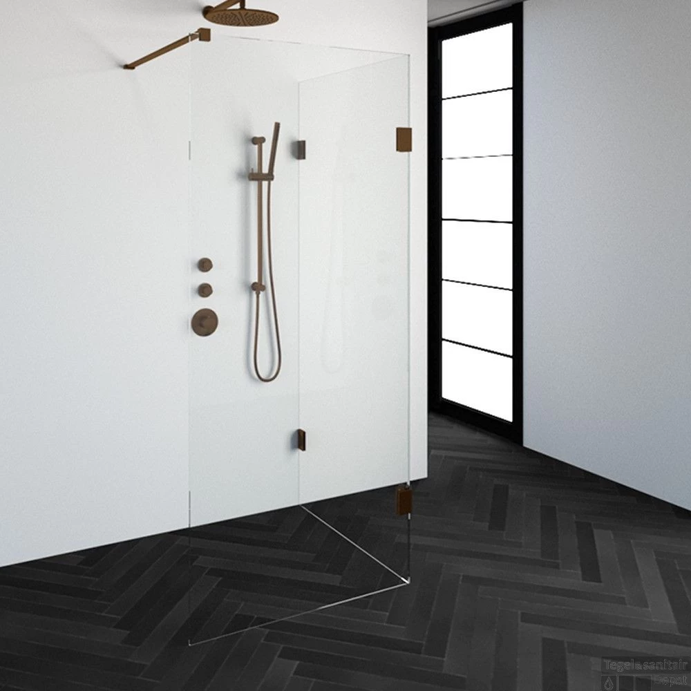 Inloopdouche Compleet Just Creating Profielloos 90x90 Cm Reversed Koper