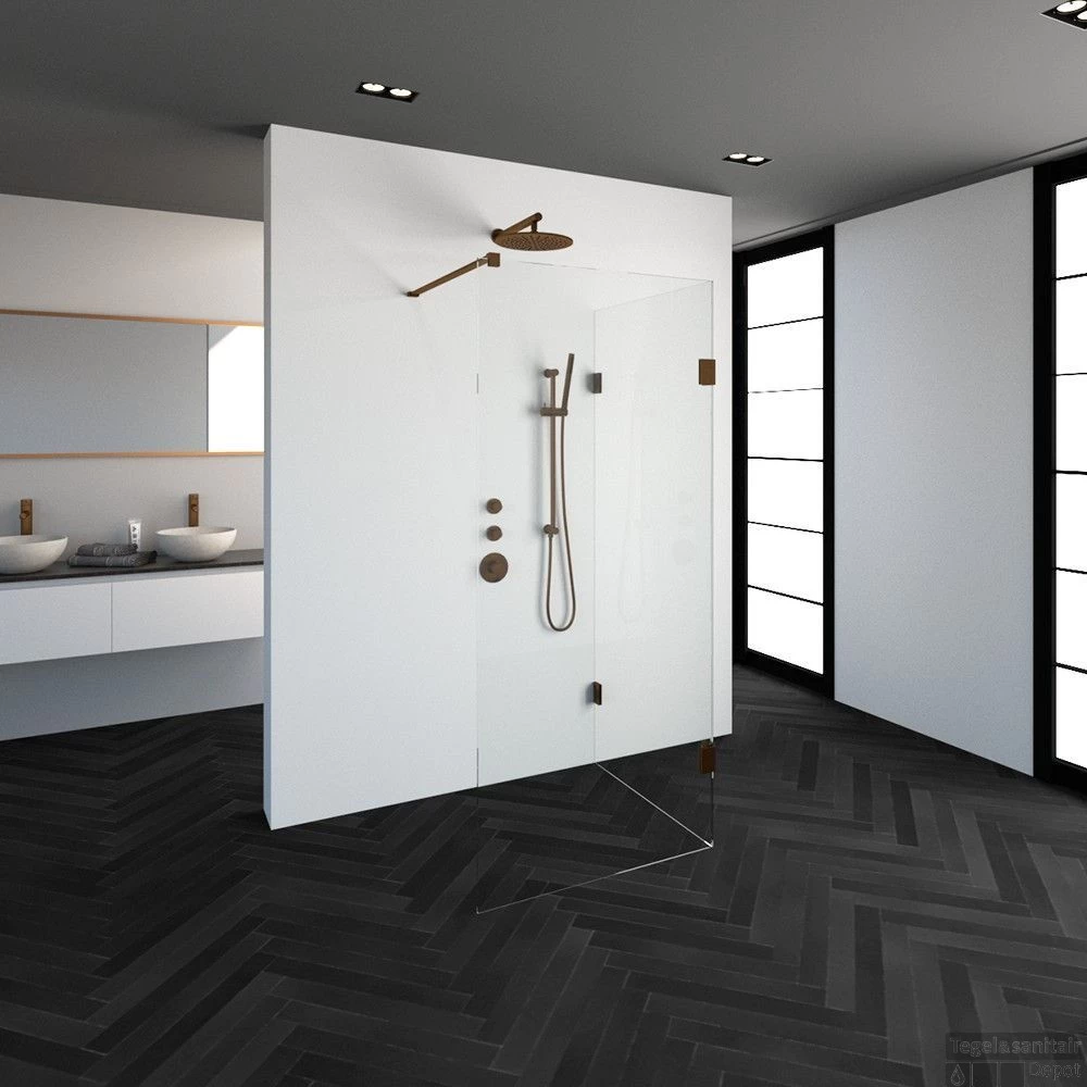 Inloopdouche Compleet Just Creating Profielloos 90x90 Cm Reversed Koper - Afbeelding 2