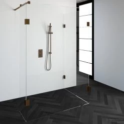 Inloopdouche Compleet Just Creating Profielloos 100x140/40 Cm Reversed Koper