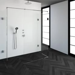 Inloopdouche Compleet XL Just Creating Profielloos 80x180 Cm Chroom