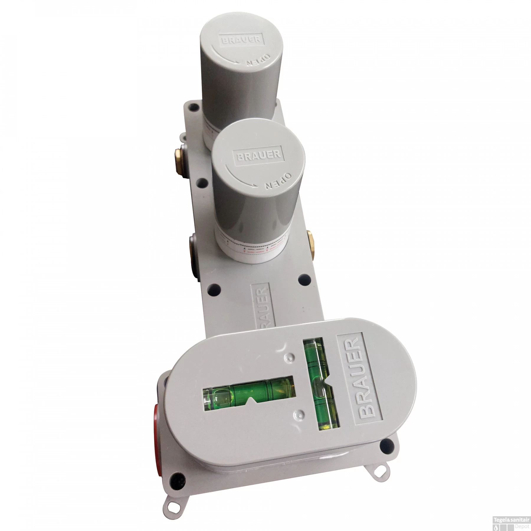 Regendoucheset Inbouw Brauer Copper Carving Thermostatisch 20cm Met Wandarm, Glijstang En Handdouche 3-Standen Losse Stopkranen Geborsteld Koper - Afbeelding 3