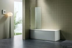 B&w-luxury Bagno Badwand 80x140cm. Chroom-helder Clean
