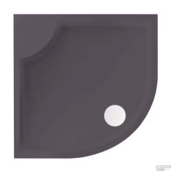 Kwartrond Douchebak Bounty 80 X 90 X 4 Cm Antraciet