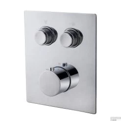 Afbouwdeel Inbouwthermostaat Wiesbaden Caral Klik Pro 2-weg Chroom