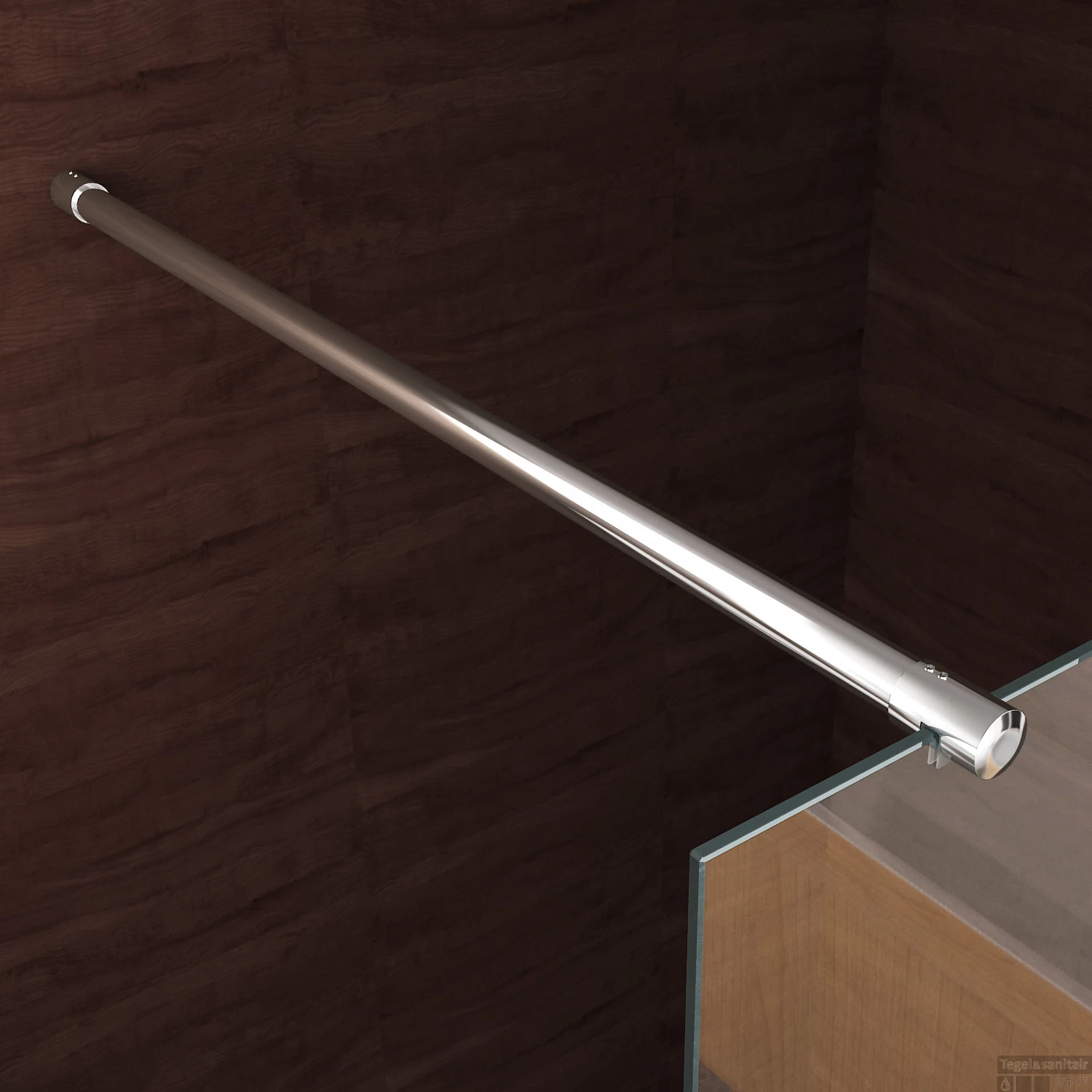 ACTIE Wiesbaden Douchewand 8mm 100X200cm | Nano Coating | Helder | Inloopdouche - Afbeelding 3