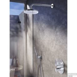 Douchekraanset Hotbath IBS 5 Friendo Inbouw Thermostaat 2-weg Geborsteld Nikkel