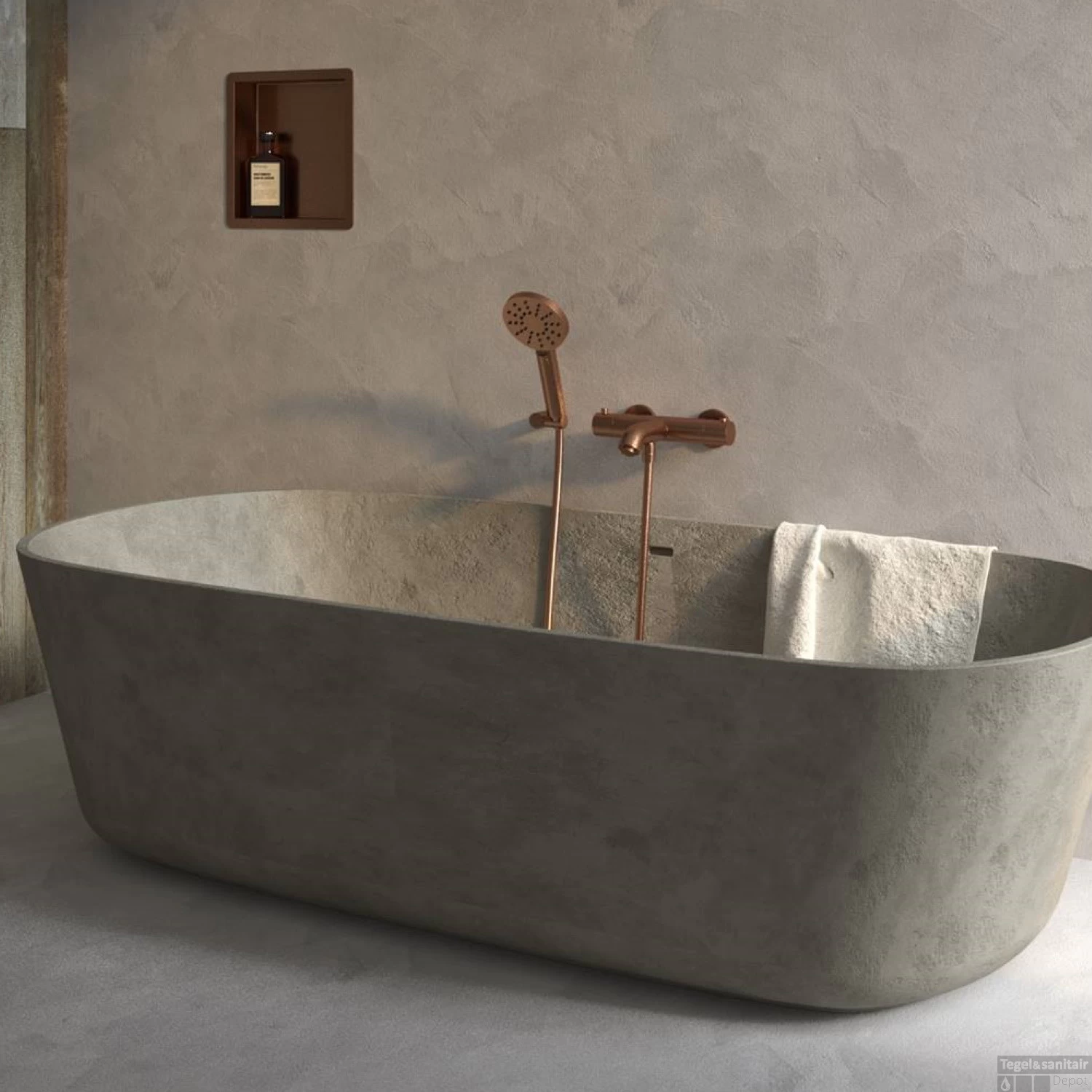 Bad- En Douchekraan Brauer Copper Opbouw Thermostatisch Koper - Afbeelding 2