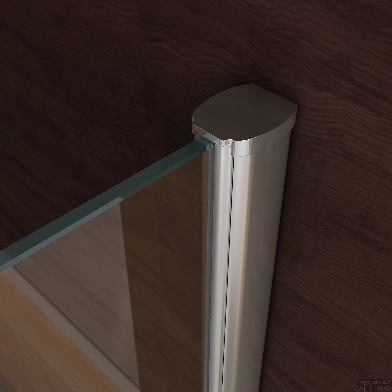 BWS Apollo Inloopdouche Met Muurprofiel 50x200cm Nano Glas 10mm - Afbeelding 2