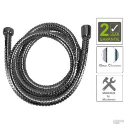 BWS Doucheslang Dubbel 175cm Chroom