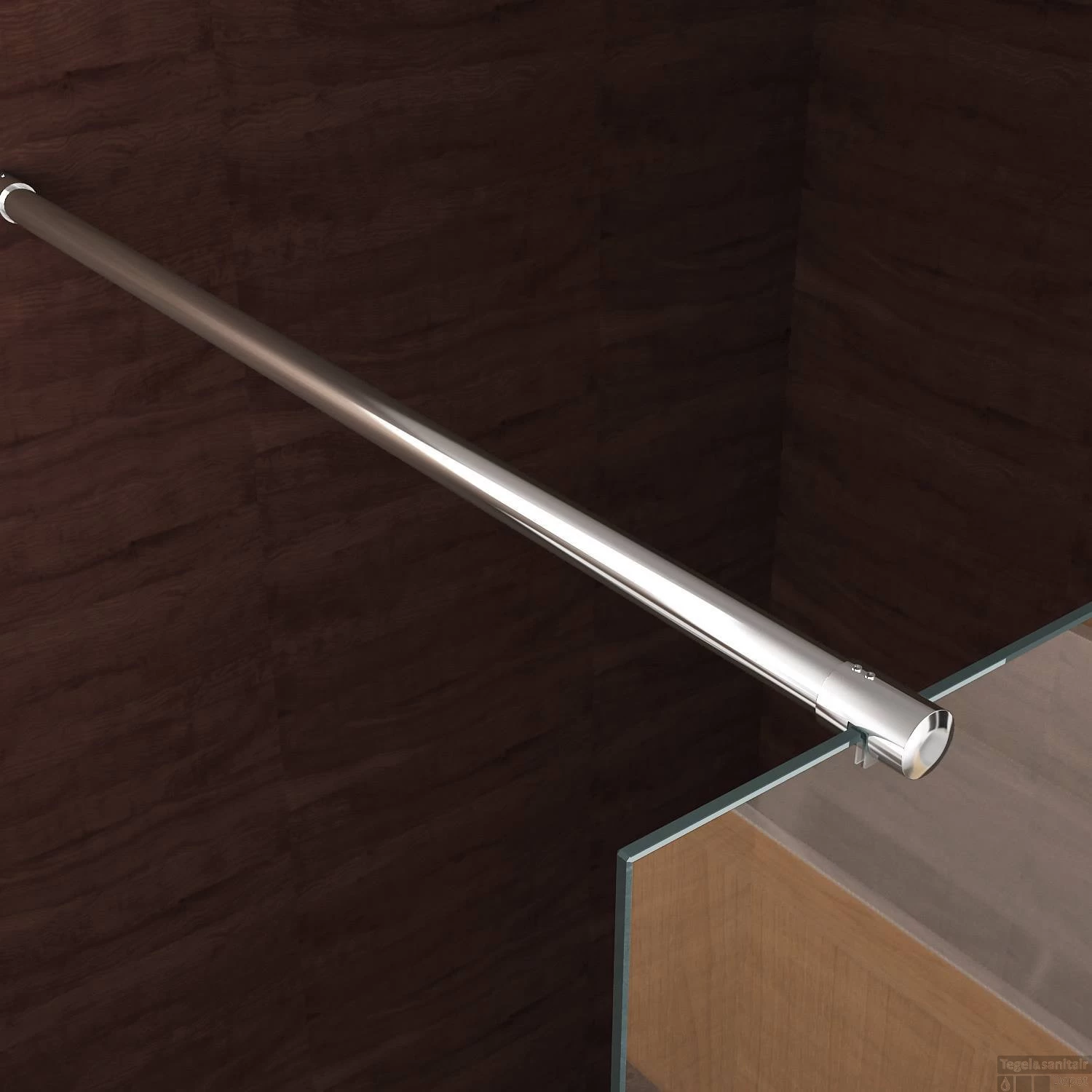 BWS Eco Inloopdouche Met Muurprofiel 60x200cm 8mm NANO Coating - Afbeelding 3