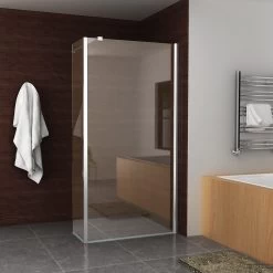 BWS Eco Zijwand Met Hoekprofiel 30x200cm NANO Coating 8mm