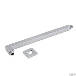 BWS Douchearm Hera Recht Muurbevestiging Vierkant 41cm RVS