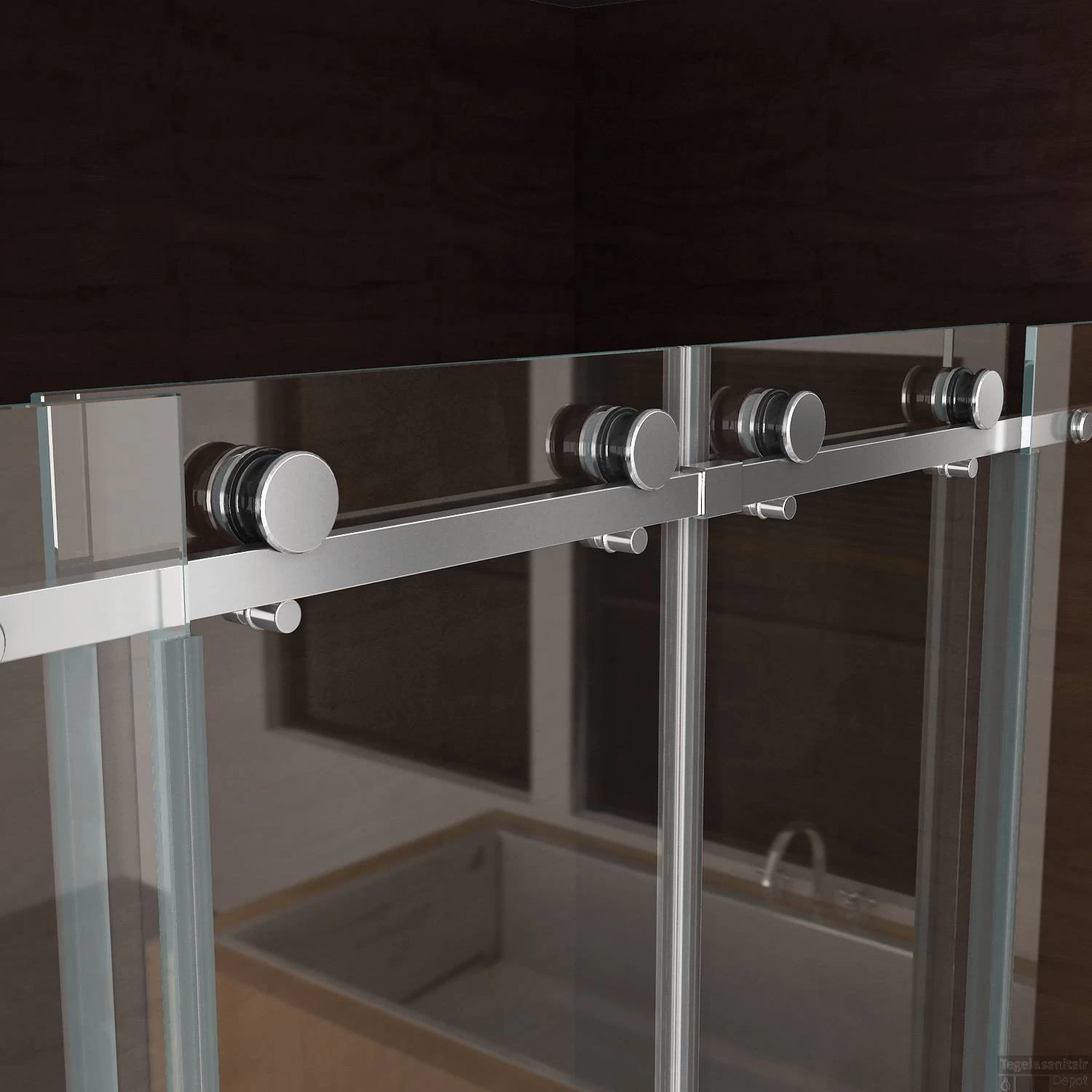 BWS Nisdeur Schuifbaar 4-Delig 180x200 Cm 8 Mm Nano Coating - Afbeelding 4