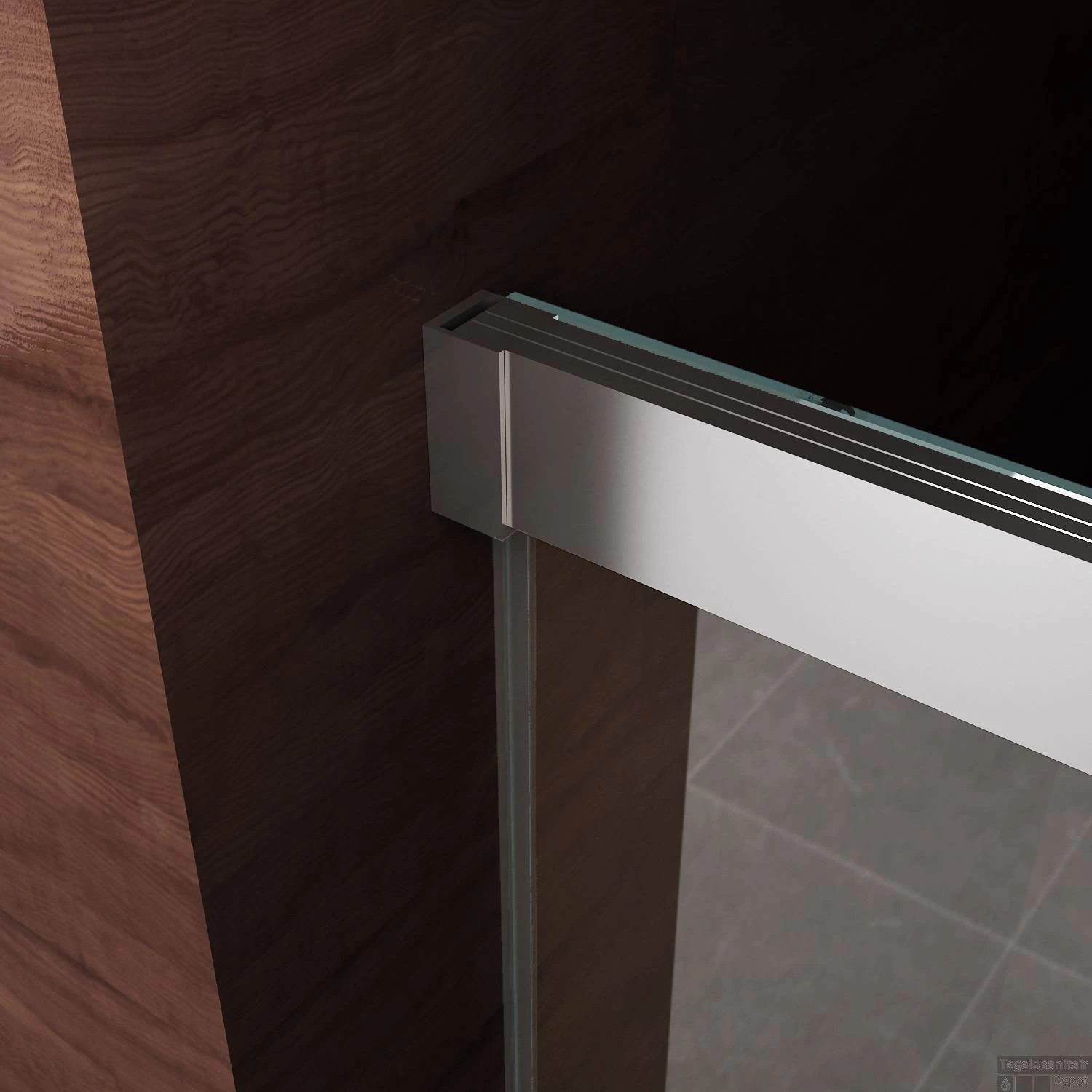 BWS Douchedeur | Softclose 2.0 | 120x200cm | 8mm Aluminium NANO Coating | Nisdeur - Afbeelding 4