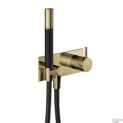 Inbouw Douchemengkraan Hotbath Cobber Incl. Doucheslang En Handdouche Gepolijst Messing PVD OUTLET