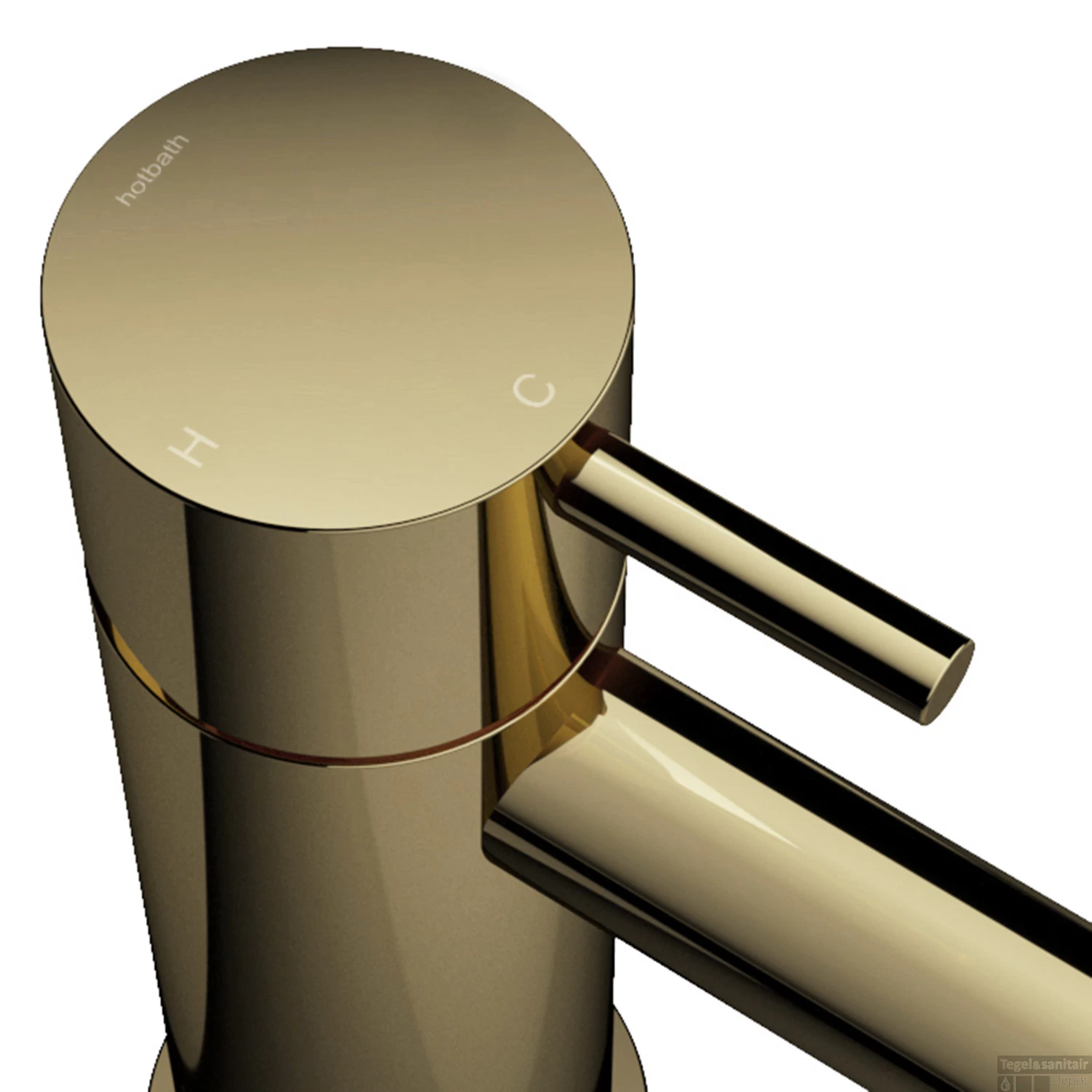 Inbouw Douchemengkraan Hotbath Cobber 2-weg Gepolijst Messing PVD - Afbeelding 2