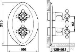 Cisal Arcana Ceramic Afdekset Inbouw Thermostaat Chroom AC00300021