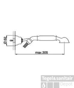 Cisal Arcana Empress Handdoucheset TS00305021 Chroom