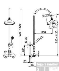 Cisal Arcana Royal Douchekolom AY00405024 Goud