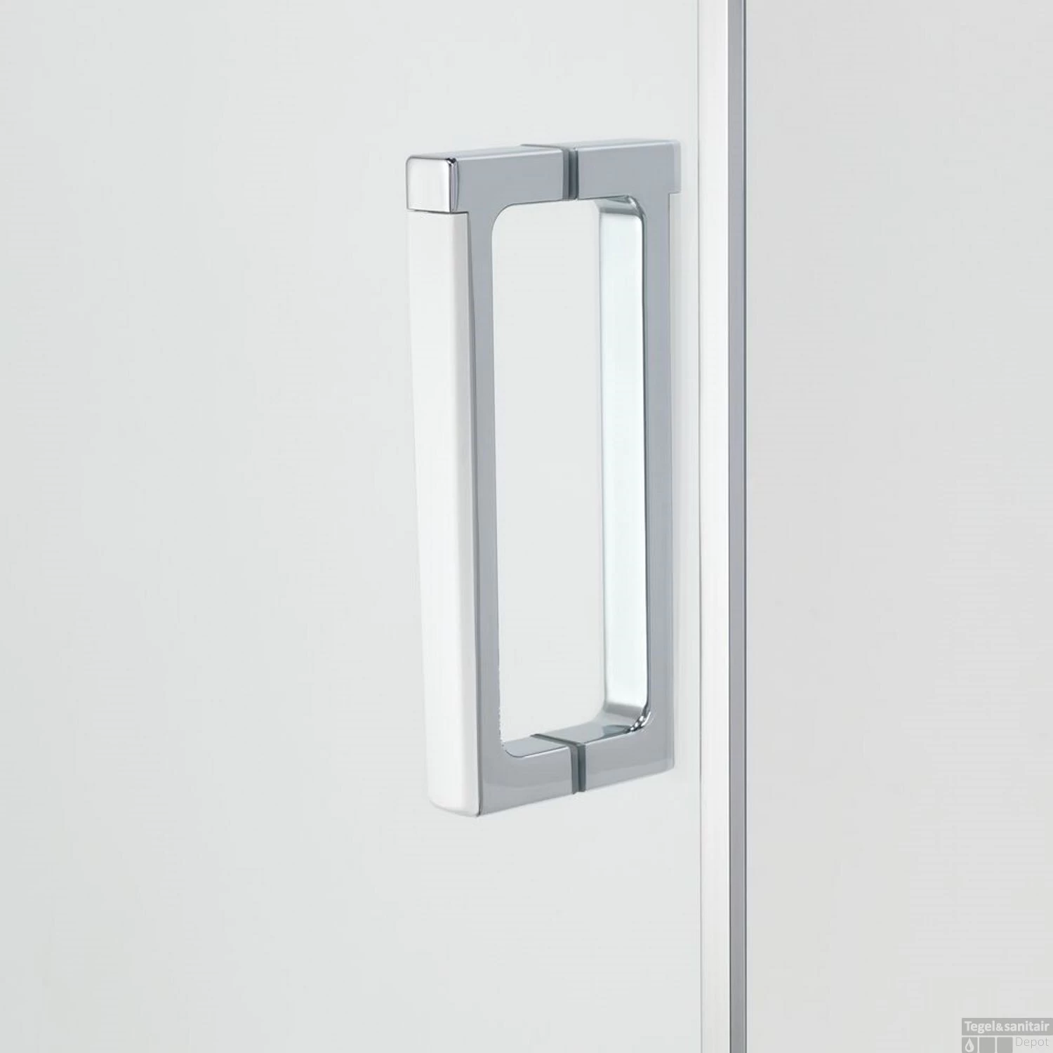 Douchecabine Sealskin Custom Links 90x90 Cm Zilver Hoogglans Helder Glas - Afbeelding 9