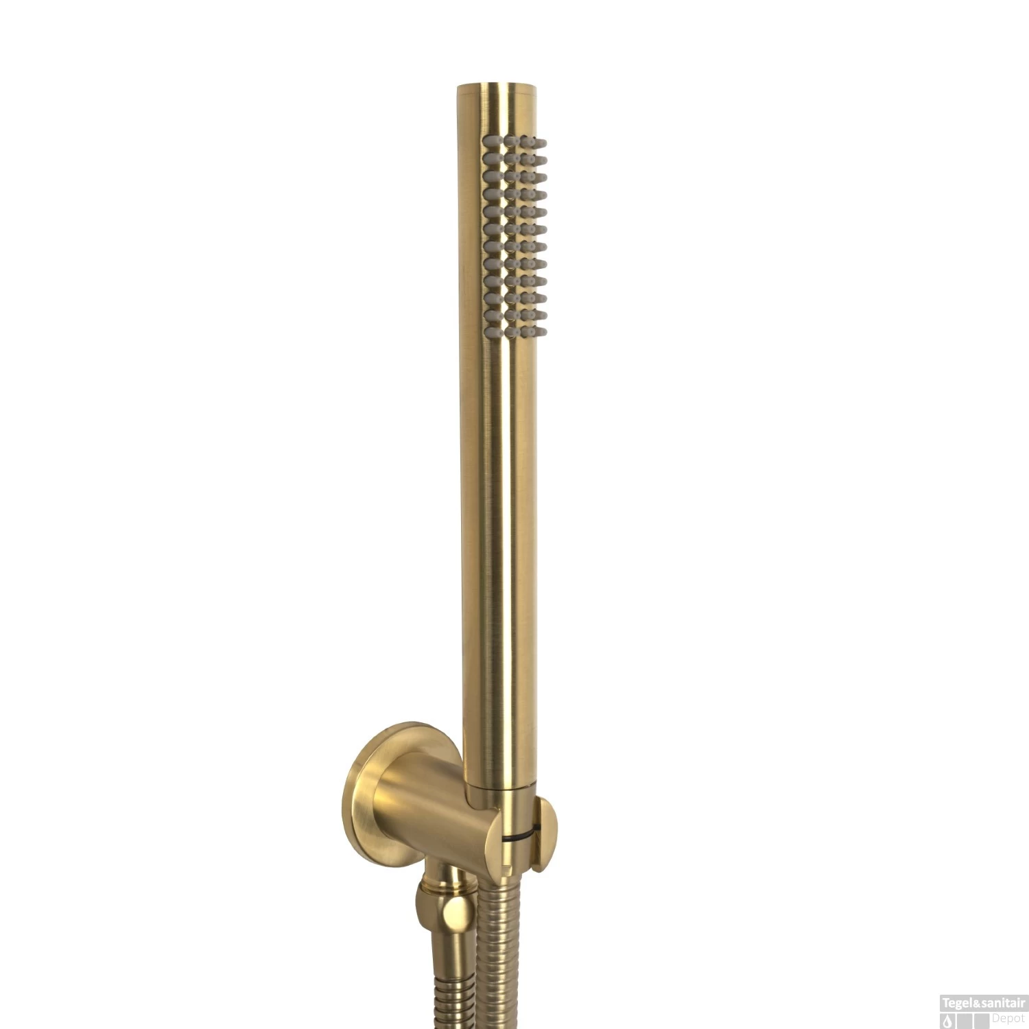 Inbouw Regendouche Set Boss & Wessing Colorato Met Handdouche En Wanduitloop Geborsteld Goud - Afbeelding 5