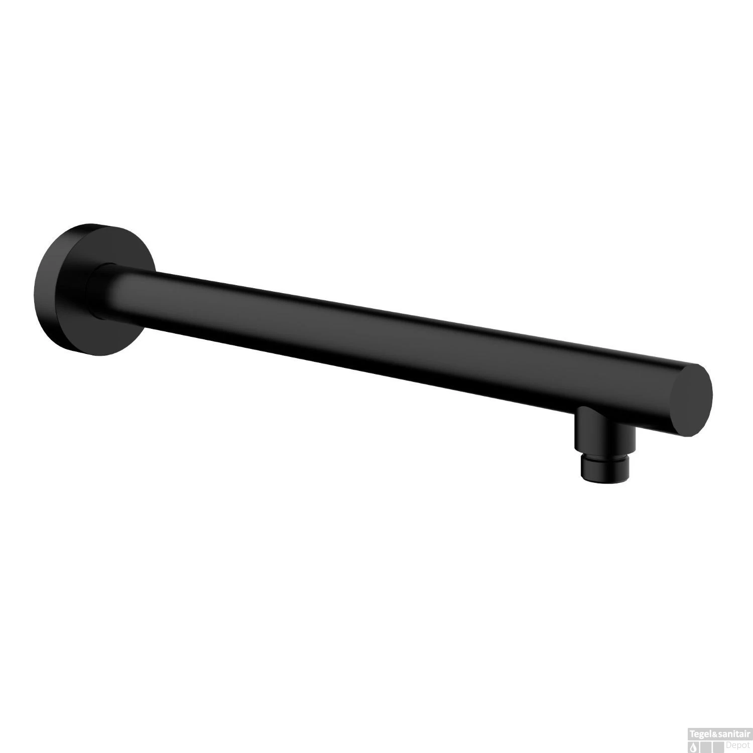 Douche Arm Wiesbaden 45 Cm Rond Muurbevestiging Mat Zwart