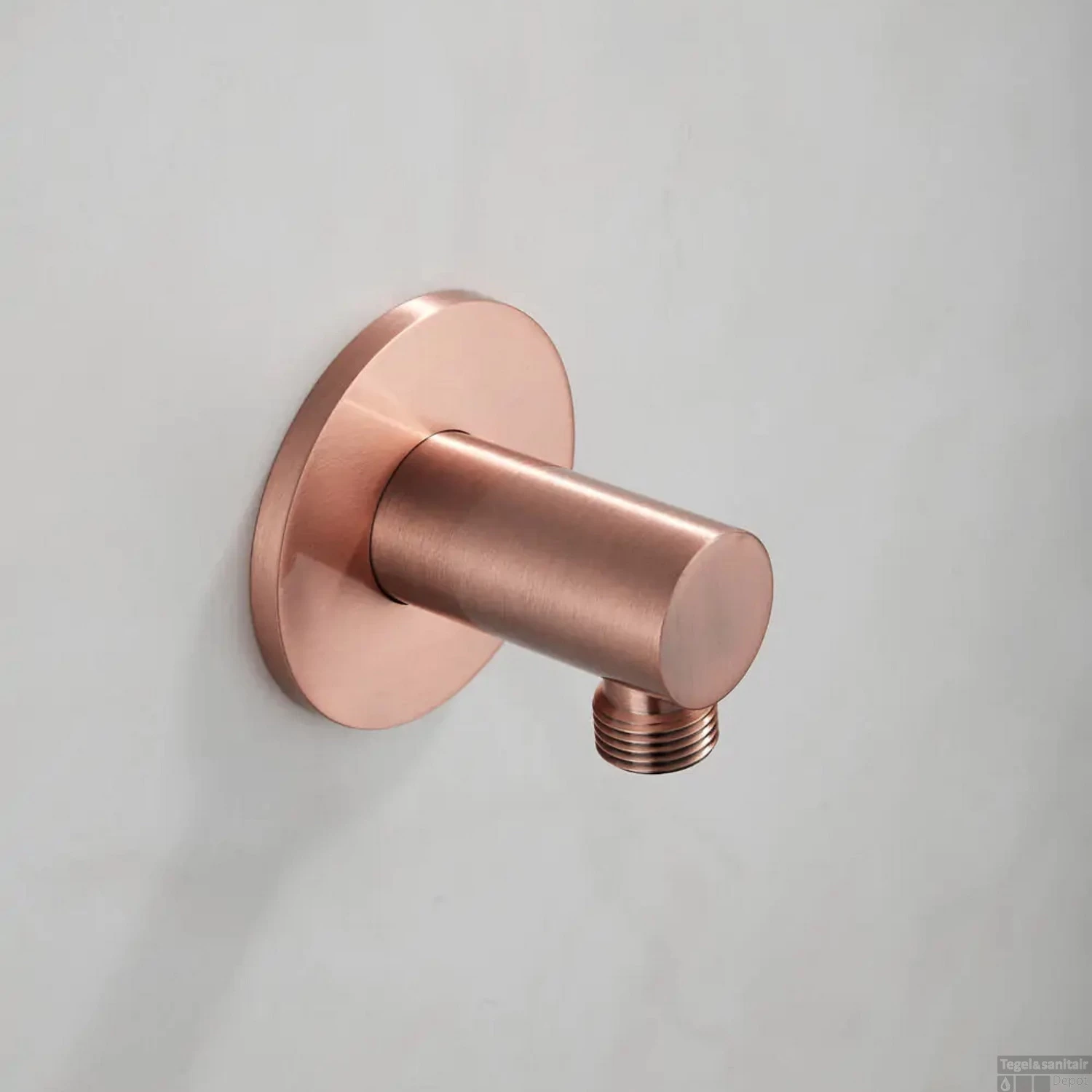 Doucheaansluiting Wand Boss & Wessing Plus Geborsteld Koper