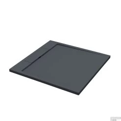 Douchebak Best Design Decent 100x100x3.5cm Solid Surface Mat Zwart