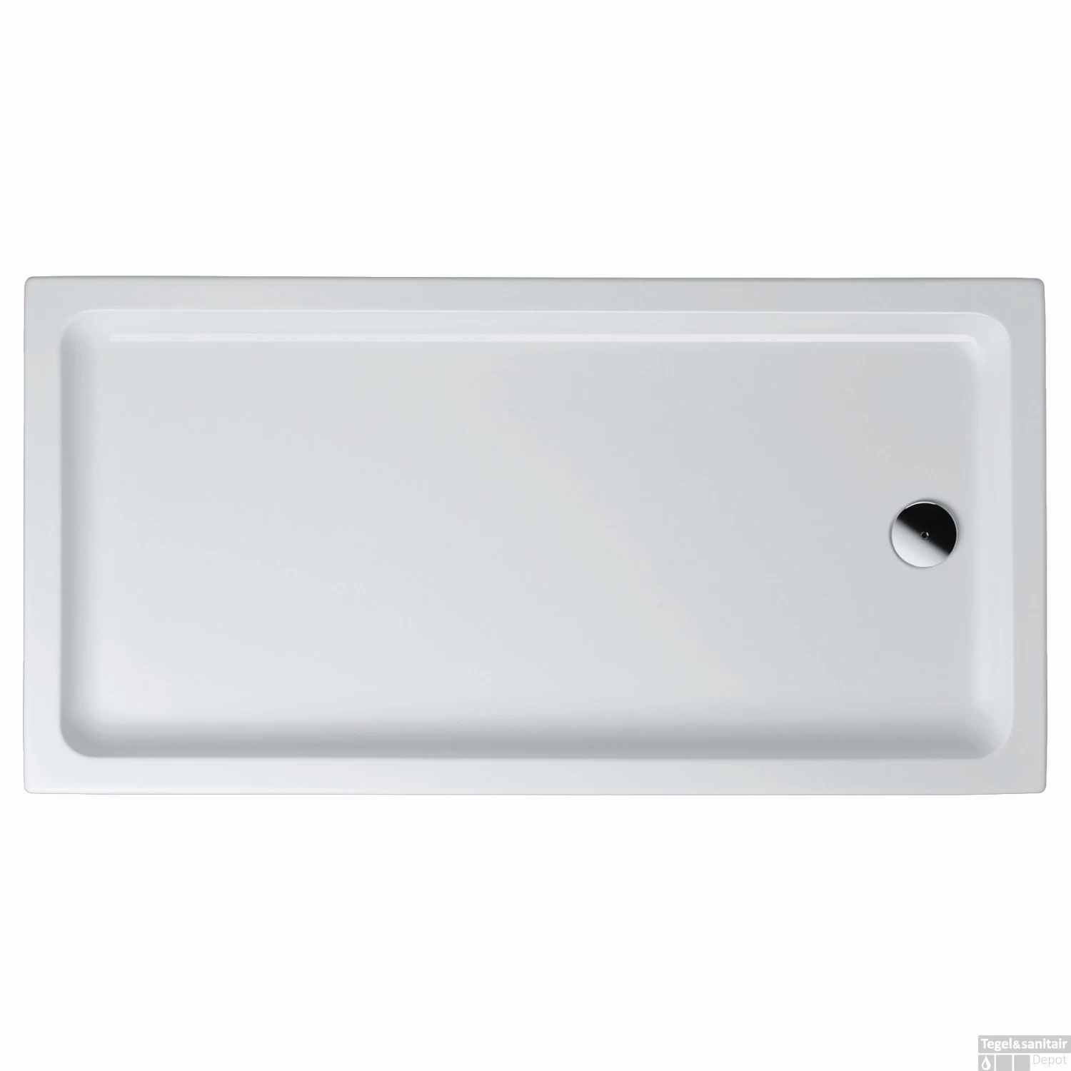 Douchebak BWS Rechthoek Zelfdragend Acryl 140x90x4cm Wit