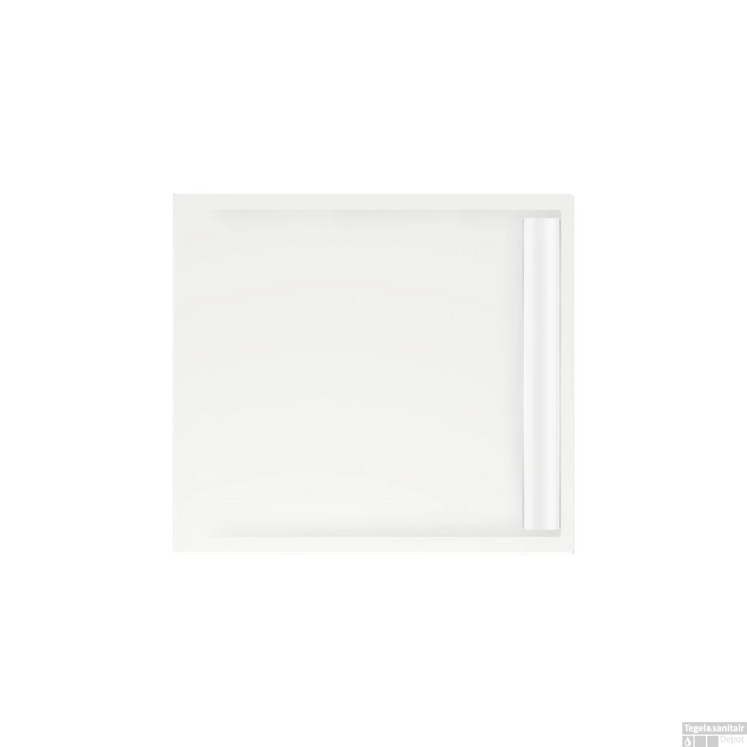 Douchebak Rechthoek Zelfdragend Easy Tray 100x90x5cm Wit Glans