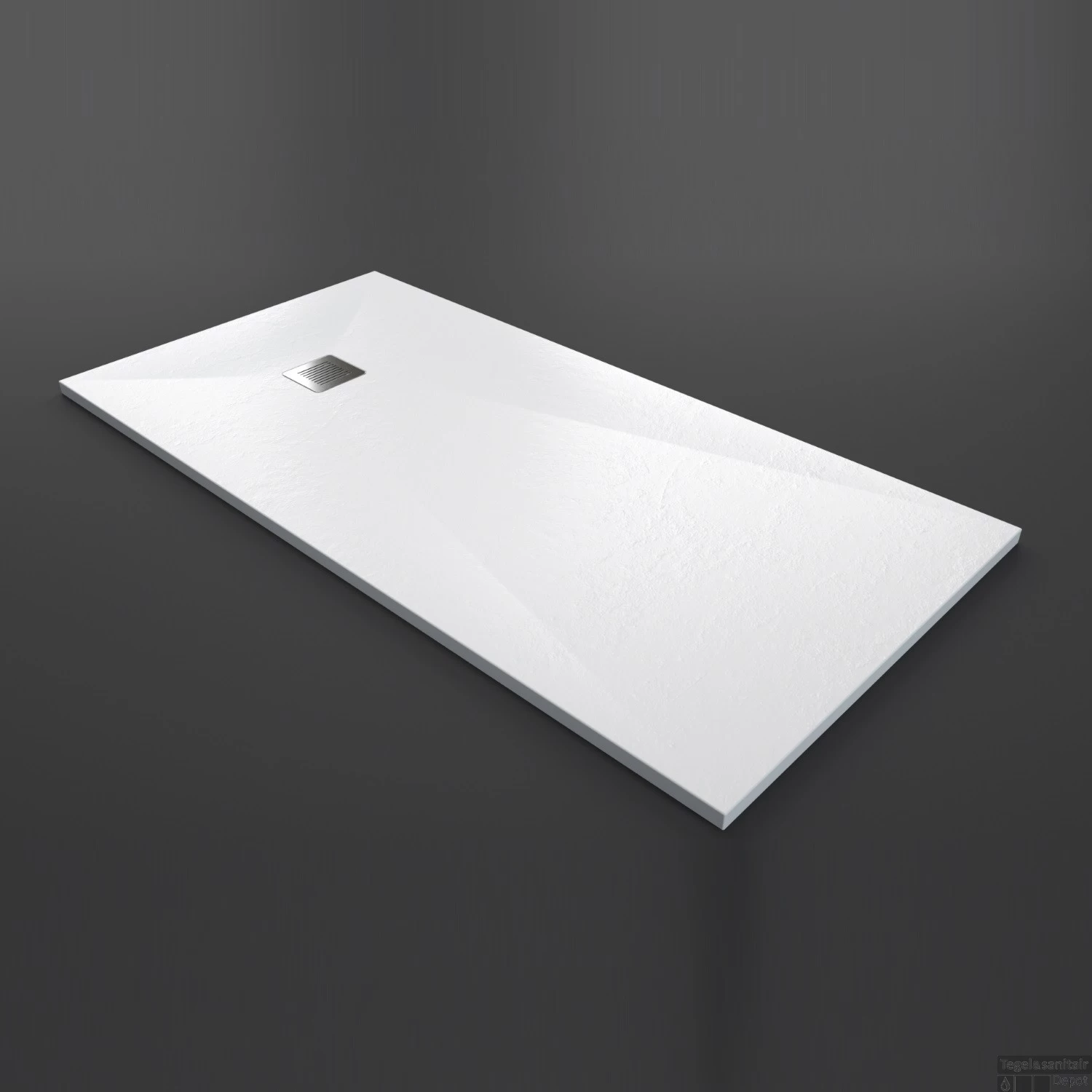 Douchebak Texence Slate Met Afvoer Hoogwaardig Composiet (alle Maten, Alle Kleuren)