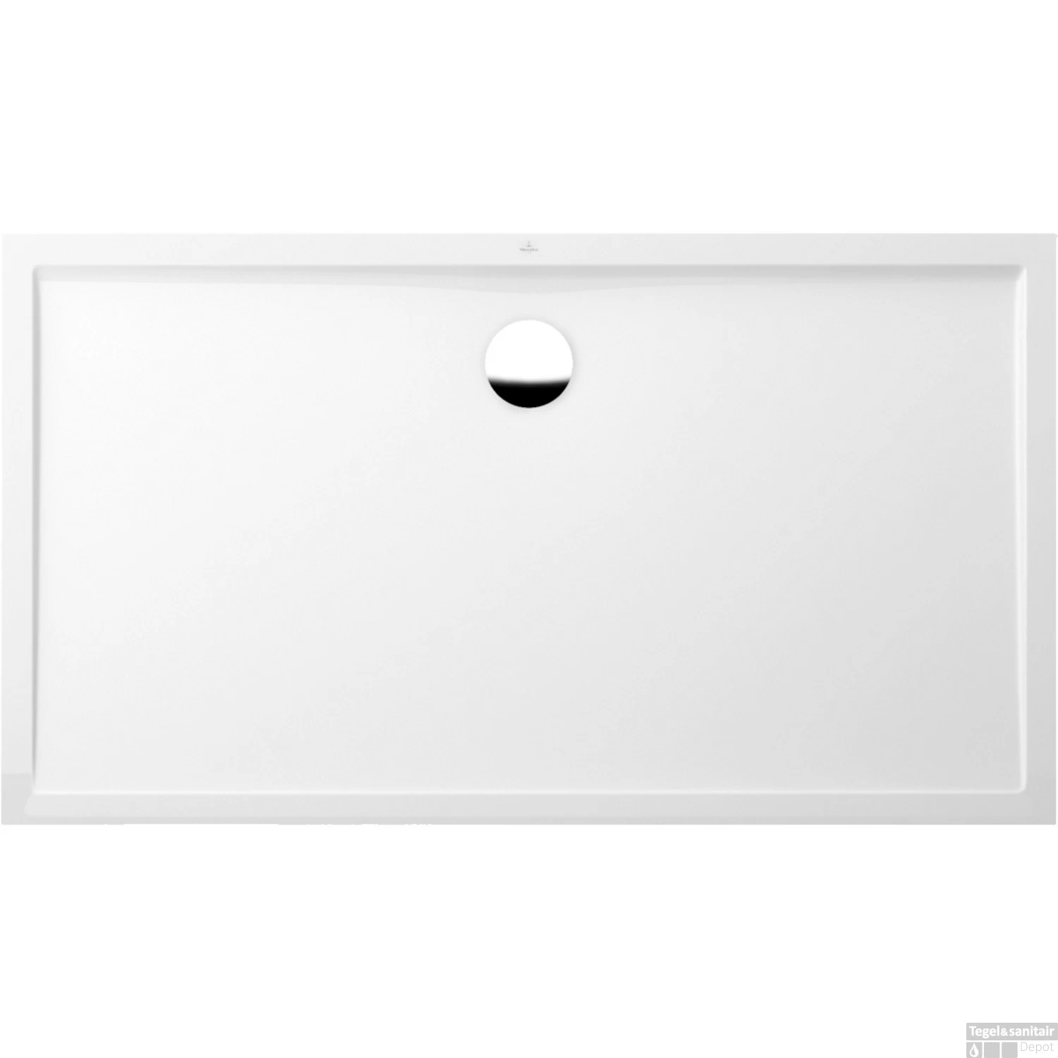 Douchebak Villeroy & Boch Futurion Flat Quaryl 160 X 90 CM Wit Alpin