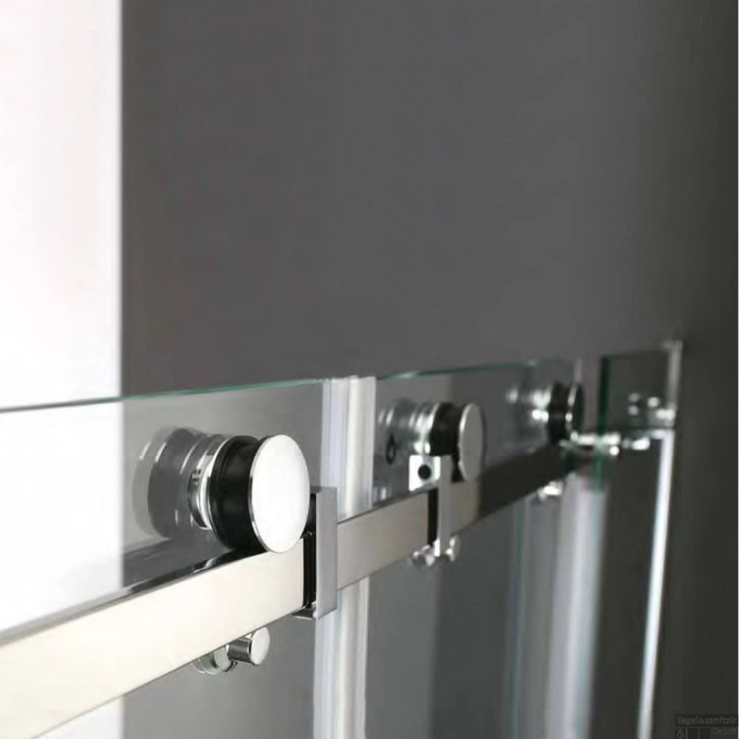 Douchecabine Boss & Wessing D&R Design Met Roldeur Helder Glas 120x...cm - Afbeelding 3